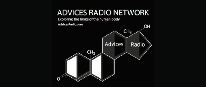 Logo for Advices radio network podcast interview with Roger Bowman